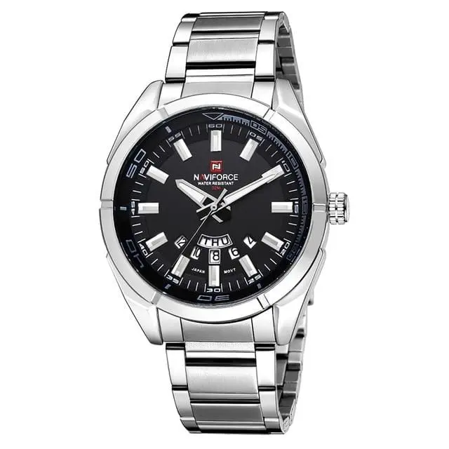 Naviforce 2019 New Top Brand Men Watches Men's Full Steel Waterproof Casual Quartz Date Clock Male Wrist Watch Relogio Masculino 4