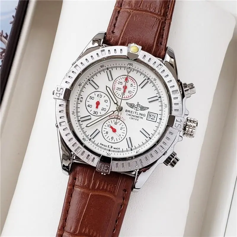 New Breitling Luxury Brand Mechanical Wristwatch Mens Watches Quartz Watch With Stainless Steel Strap Relojes Hombre Automatic 1