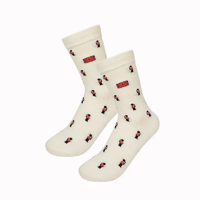 New Fashion Women Men Colorful Dog Cotton Socks Spring Couple Lover Casual Pill Fox Neutral Red Sock Hot 13