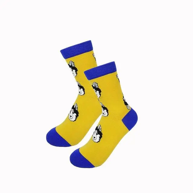 New Fashion Women Men Colorful Dog Cotton Socks Spring Couple Lover Casual Pill Fox Neutral Red Sock Hot 14