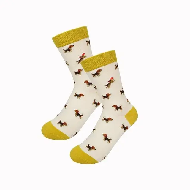 New Fashion Women Men Colorful Dog Cotton Socks Spring Couple Lover Casual Pill Fox Neutral Red Sock Hot 17
