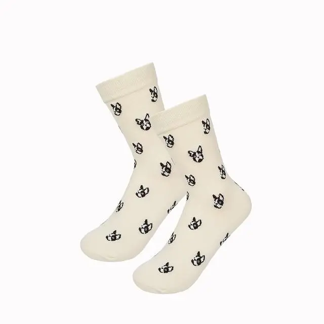 New Fashion Women Men Colorful Dog Cotton Socks Spring Couple Lover Casual Pill Fox Neutral Red Sock Hot 3
