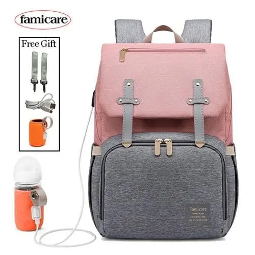 New Mummy Diaper Bag Baby Stroller Bag Usb Charging Waterproof Oxford Women Handbag Maternity Nursing Nappy Backpack Travel Bags 1
