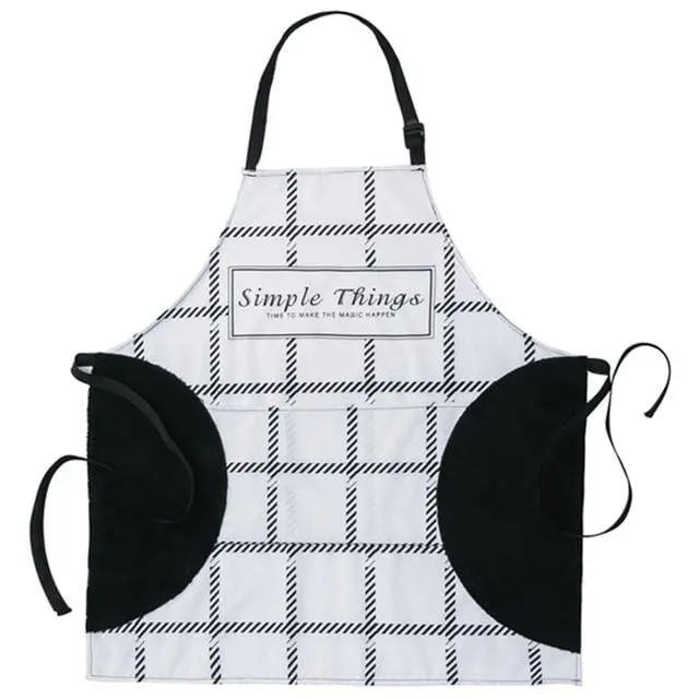 New Water-Proof Hand Apron Adjustable Anti-Oil Cooking Kitchen Fashion Adult Female Waist Aprons For Woman Mandol Cocina Cactus 1
