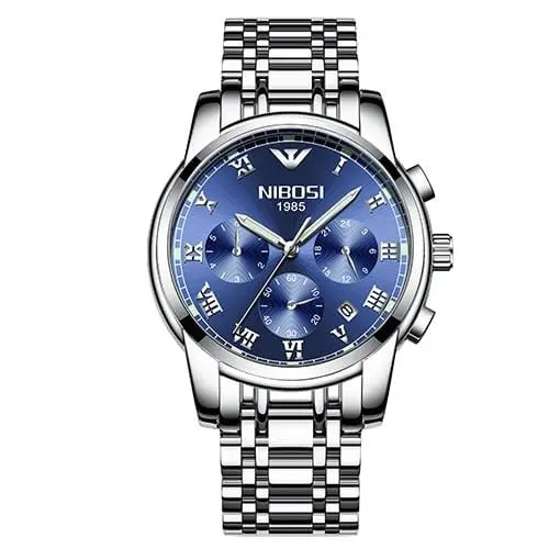 Nibosi Blue Watch Men Watches Luxury Top Brand Mens Watch Relogio Masculino Navy Blue Military Army Analog Quartz Wrist Watches 13