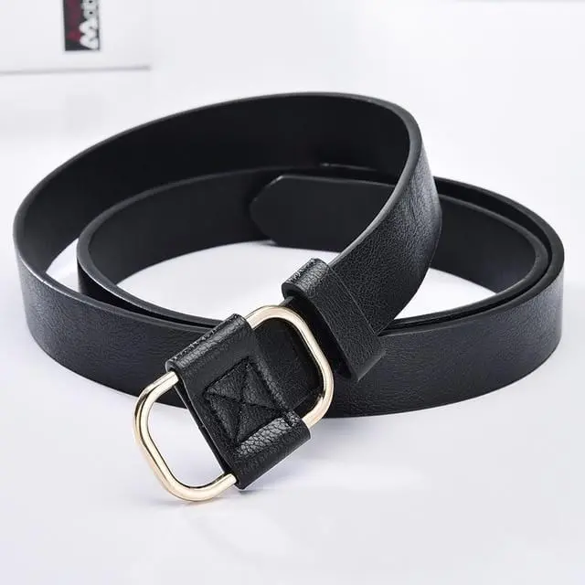 No.Onepaul New Fashion Designer Design Ladies Luxury Brand Belt Authentic Leather Ladies Trend Retro Punk Student Youth Belts 3