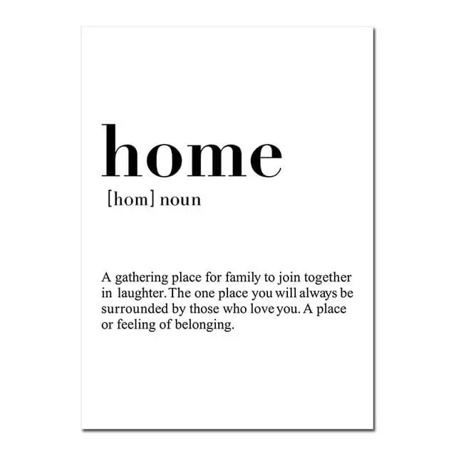 Nordic Minimalist Canvas Painting Love Home Family Quote Poster Print Modern Wall Art Wall Pictures For Living Room Home Decor 2