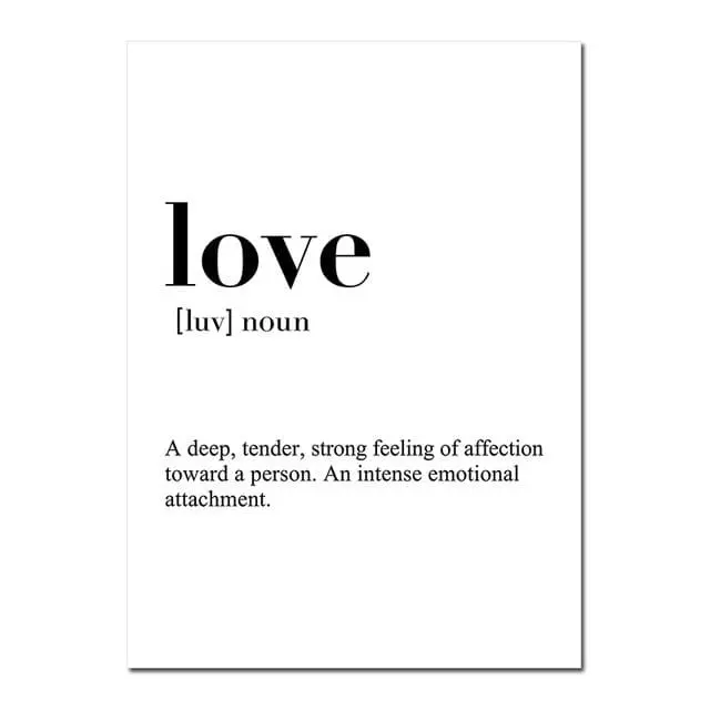 Nordic Minimalist Canvas Painting Love Home Family Quote Poster Print Modern Wall Art Wall Pictures For Living Room Home Decor 3