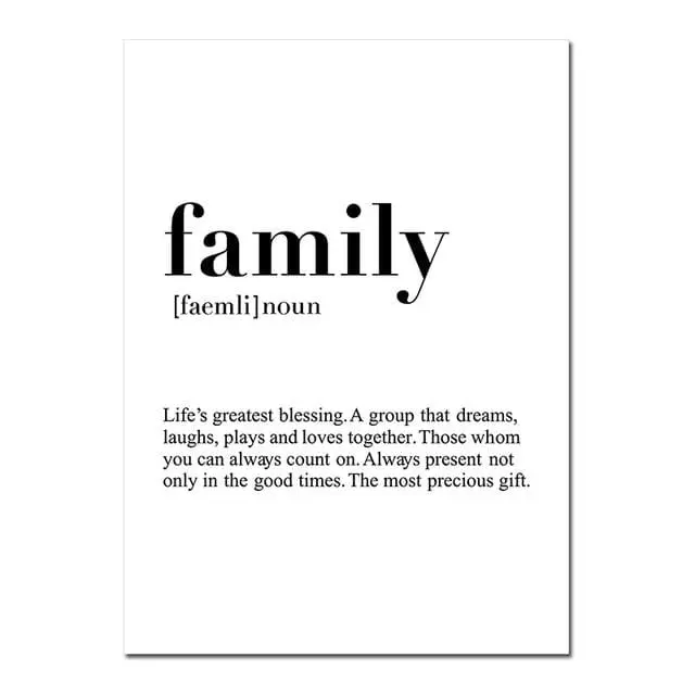 Nordic Minimalist Canvas Painting Love Home Family Quote Poster Print Modern Wall Art Wall Pictures For Living Room Home Decor 4
