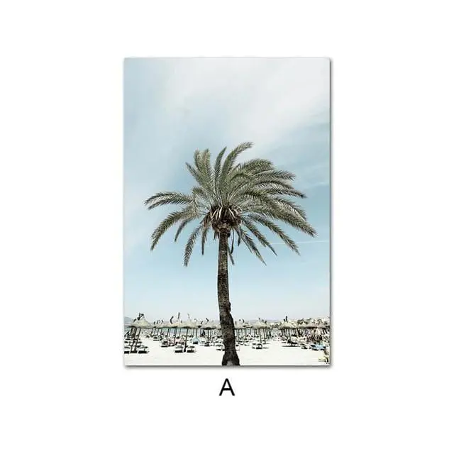 Ocean Sea Beach Bridge Canvas Poster Nordic Nature Seascape Wall Art Print Painting Scandinavian Living Room Decoration Picture 3