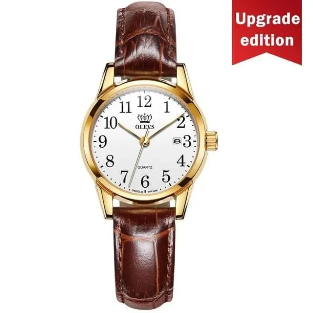 Olevs Mens Watches Top Brand Luxury Quartz Wrist Watch Reloj Hombre Fashion Casual Business Leather Men Watch Relogio Masculino 10