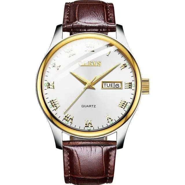 Olevs Mens Watches Top Brand Luxury Quartz Wrist Watch Reloj Hombre Fashion Casual Business Leather Men Watch Relogio Masculino 13