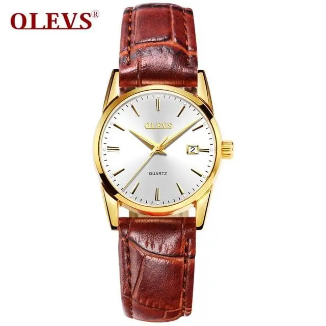 Olevs Mens Watches Top Brand Luxury Quartz Wrist Watch Reloj Hombre Fashion Casual Business Leather Men Watch Relogio Masculino 7