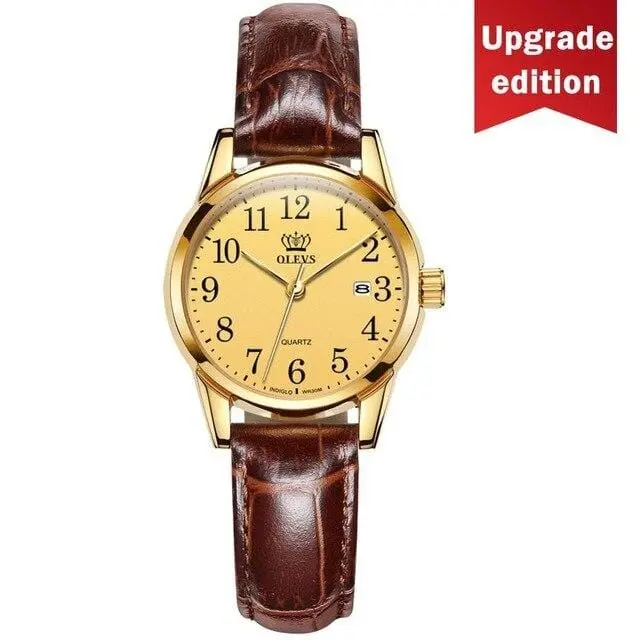 Olevs Mens Watches Top Brand Luxury Quartz Wrist Watch Reloj Hombre Fashion Casual Business Leather Men Watch Relogio Masculino 9