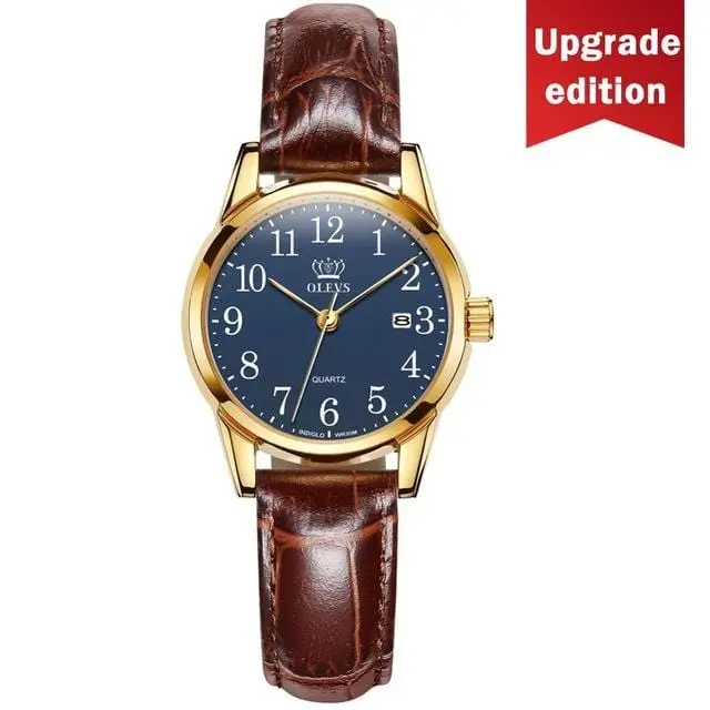 Olevs Mens Watches Top Brand Luxury Quartz Wrist Watch Reloj Hombre Fashion Casual Business Leather Men Watch Relogio Masculino 9