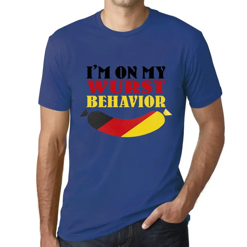 Playful ‘Wurst Behavior’ Graphic Tee – German-Pun Humor for Casual Wardrobes