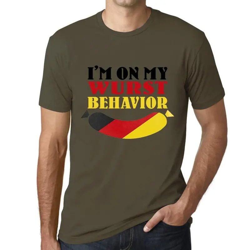 Playful ‘Wurst Behavior’ Graphic Tee – German-Pun Humor for Casual Wardrobes