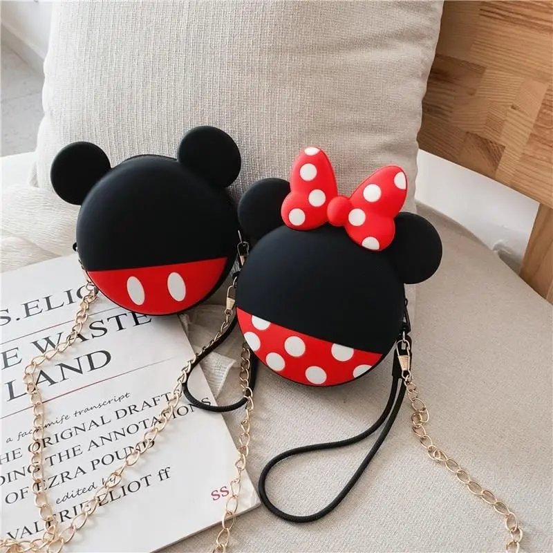 Q Uncle Cartoon Coin Purse Girls Purse Kawaii Mini Wallet Chain Zipper Silicone Headphone Key Storage Bag Mini Crossbody Bag 1