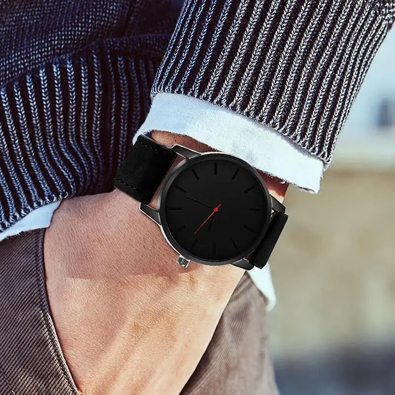 Relogio Masculino Men's Watch Fashion Leather Quartz Watch Casual Sports Watches Men Luxury Wristwatch Hombre Hour Male Clock 1