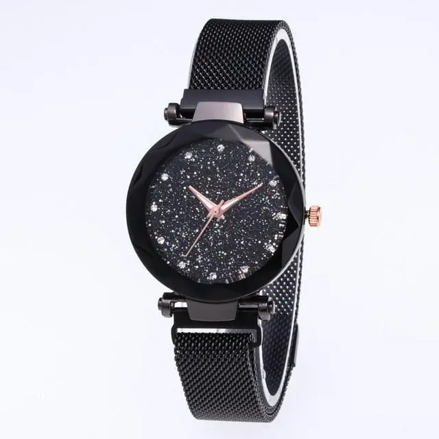 Reloj Mujer Luxury Starry Sky Women Watches Gold Magnetic Mesh Belt Band Watch Women's Fashion Dress Wristwatch Zegarek Damski 4
