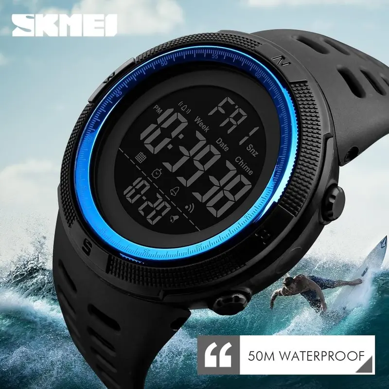 Relojes Skmei Impermeables Para Hombre, Nueva Moda, Reloj Deportivo De Exterior Digital Led Informal Para Hombre, Relojes De Pulsera Multifunción Para Estudiantes 1