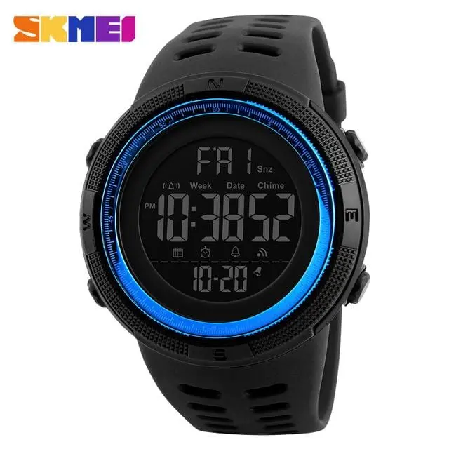 Relojes Skmei Impermeables Para Hombre, Nueva Moda, Reloj Deportivo De Exterior Digital Led Informal Para Hombre, Relojes De Pulsera Multifunción Para Estudiantes 6