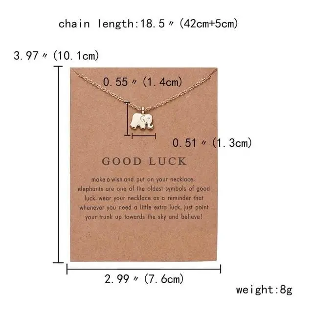 Rinhoo Butterfly Elephant Pearl Of Love Gold-Color Pendant Necklaces Clavicle Chains Necklace Fashion Necklace Women Jewelry 6