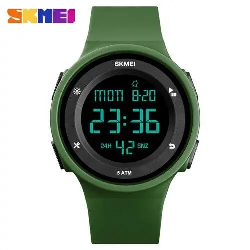 Skmei Women's Outdoor Sports Electronic Watches Luxury Ladies Wristwatch Led Digital 50M Waterproof Clock Watch Relogio Feminino 3