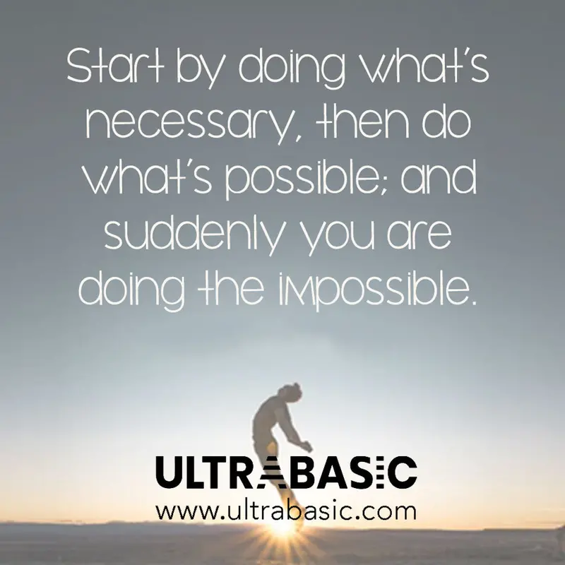 Start By Doing What Is Necessary 1