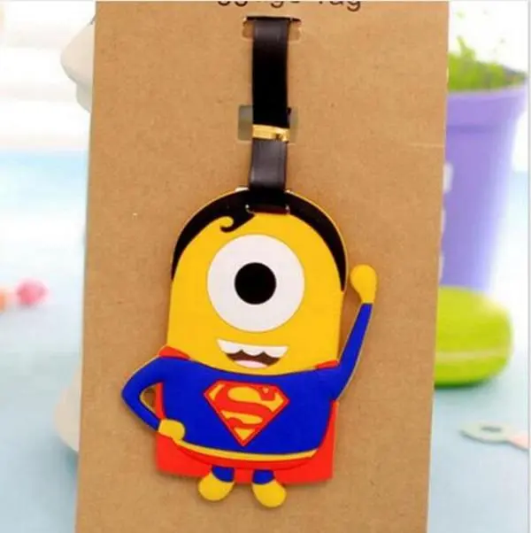 Travel Accessories Creative Luggage Tag Animal Cartoon Silica Gel Suitcase Id Addres Holder Baggage Boarding Bag Portable Label 19