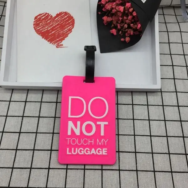 Travel Accessories Creative Luggage Tag Animal Cartoon Silica Gel Suitcase Id Addres Holder Baggage Boarding Bag Portable Label 24