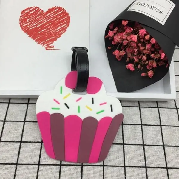 Travel Accessories Creative Luggage Tag Animal Cartoon Silica Gel Suitcase Id Addres Holder Baggage Boarding Bag Portable Label 26