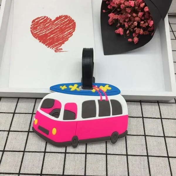 Travel Accessories Creative Luggage Tag Animal Cartoon Silica Gel Suitcase Id Addres Holder Baggage Boarding Bag Portable Label 26