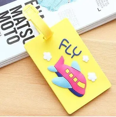 Travel Accessories Creative Luggage Tag Animal Cartoon Silica Gel Suitcase Id Addres Holder Baggage Boarding Bag Portable Label 27