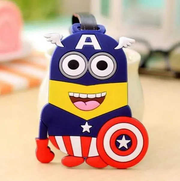 Travel Accessories Creative Luggage Tag Animal Cartoon Silica Gel Suitcase Id Addres Holder Baggage Boarding Bag Portable Label 29