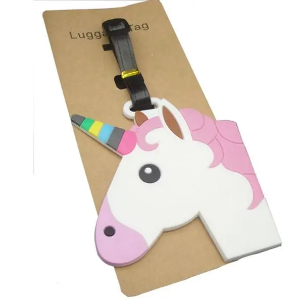 Travel Accessories Creative Luggage Tag Animal Cartoon Silica Gel Suitcase Id Addres Holder Baggage Boarding Bag Portable Label 3