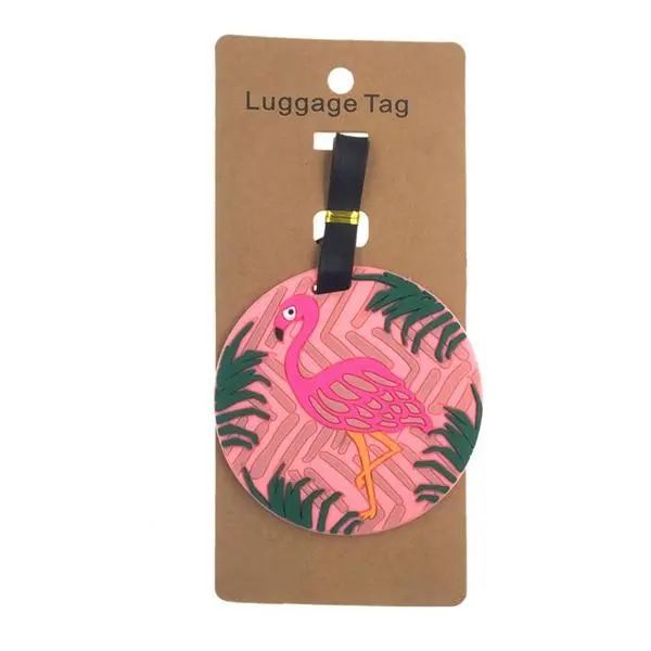 Travel Accessories Creative Luggage Tag Animal Cartoon Silica Gel Suitcase Id Addres Holder Baggage Boarding Bag Portable Label 7