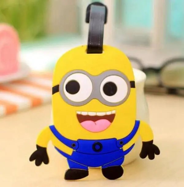 Travel Accessories Creative Luggage Tag Animal Cartoon Silica Gel Suitcase Id Addres Holder Baggage Boarding Bag Portable Label 8