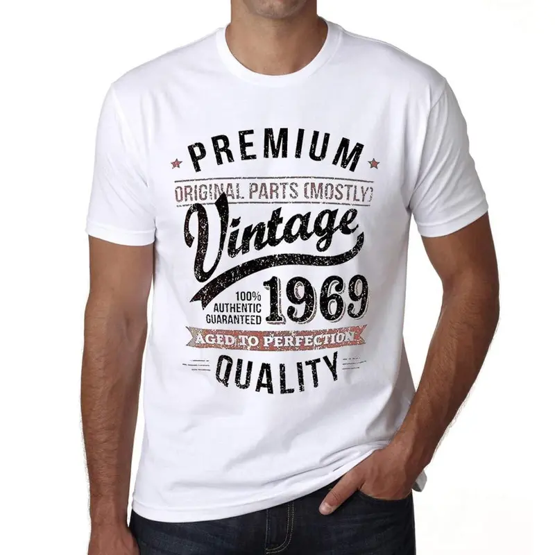 Ultrabasic - 1969 Année Millésim - Cadeau D'anniversaire Depuis 50 Ans T-Shirt Unisex Tee Blanc 1