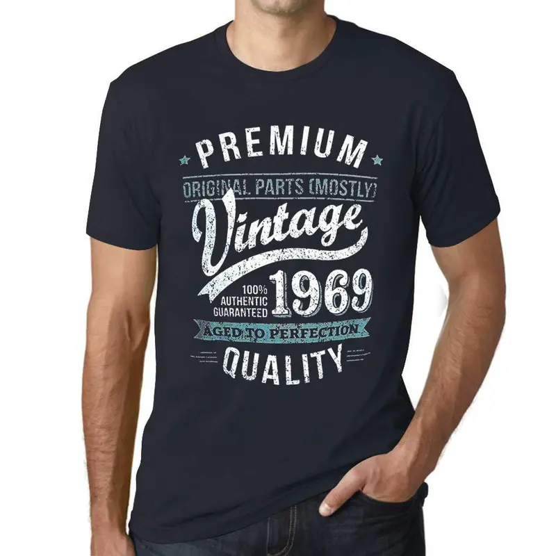 Ultrabasic - 1969 Année Millésim - Cadeau D'anniversaire Depuis 50 Ans T-Shirt Unisex Tee Marine 1