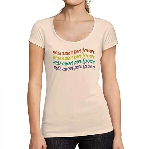 Ultrabasic - Casual Women T-Shirt Más Amor Por Favor Print Blouse Shirt 1