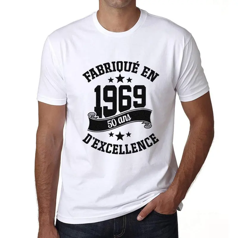 Ultrabasic - Fabriqué En 1969, 50 Ans D'être Génial Unisex T-Shirt Blanc 1