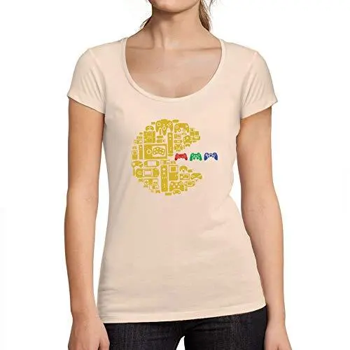 Ultrabasic - Femme Graphique Classique Vintage Controller T-Shirts Esports Drôlen Cadeau Idées Tee Rose Crémeux 1