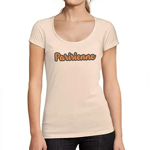 Ultrabasic - Femme Graphique Parisienne Imprimé T-Shirt Creamy Pink 1