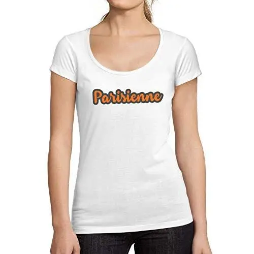 Ultrabasic - Femme Graphique Parisienne Imprimé T-Shirt White 1
