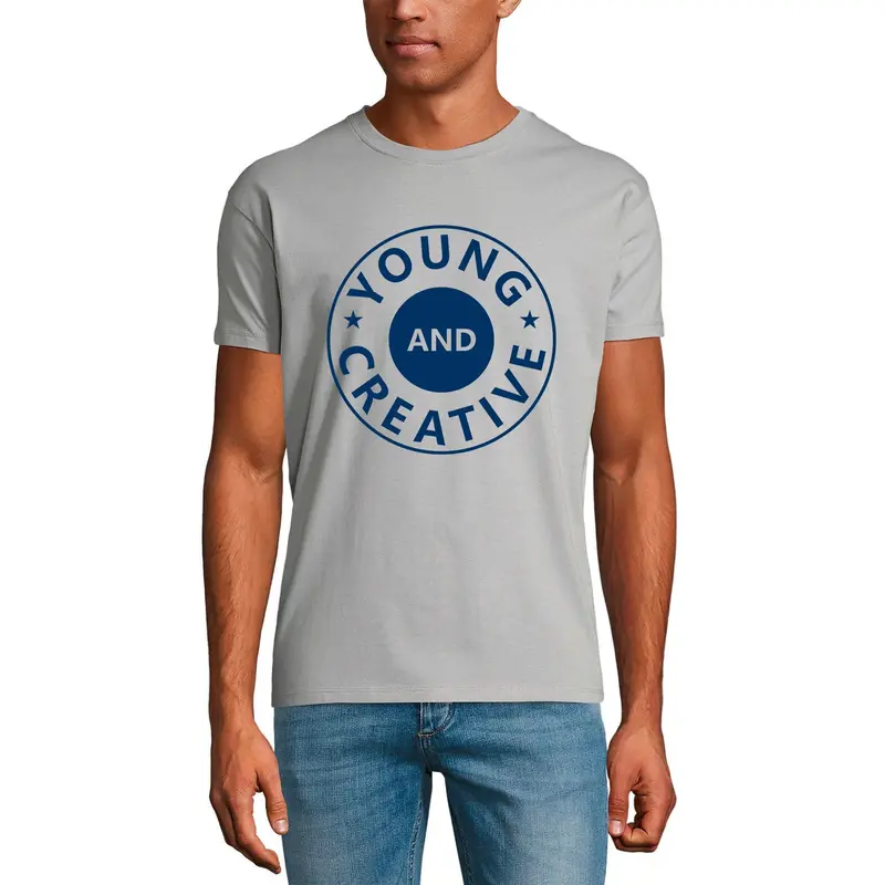 Ultrabasic Graphic Inspirational T-Shirt Young And Creative - Motivational Quote 1