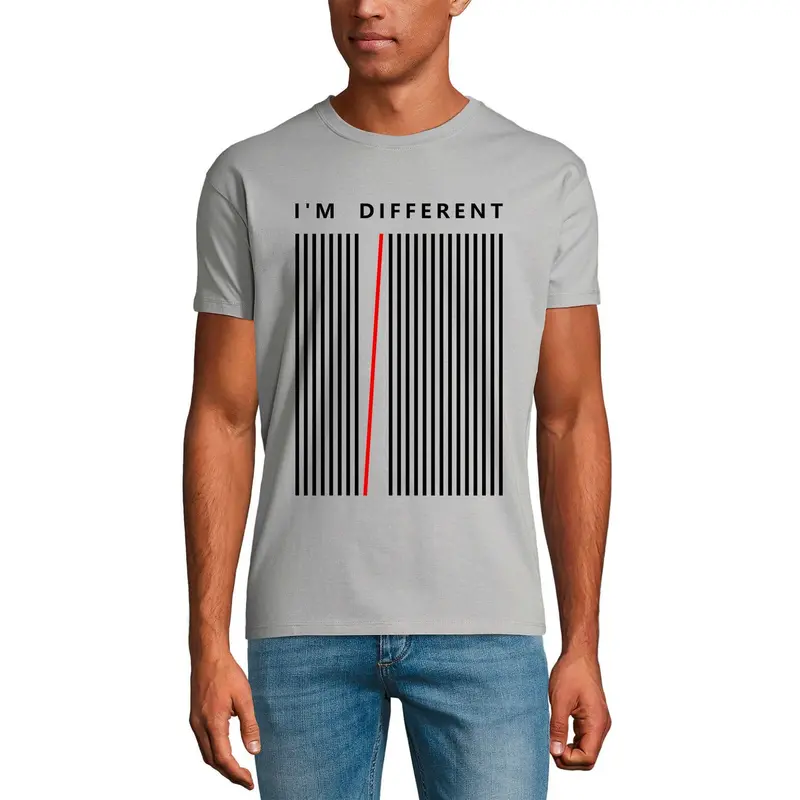 Ultrabasic Graphic Men's Protest T-Shirt I'm Different - Patriotic Shirt - Barcode 1