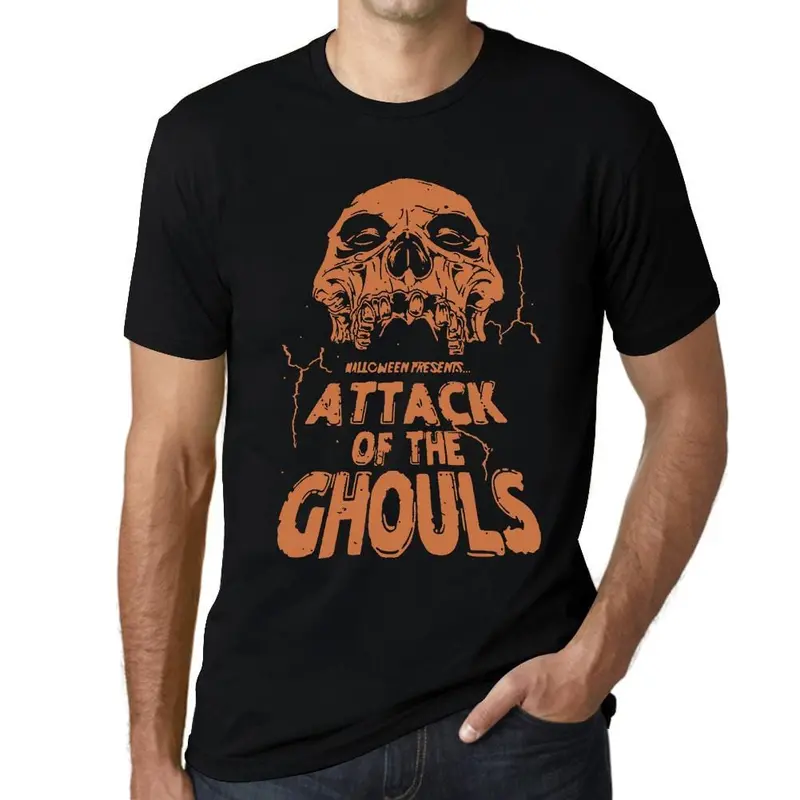Ultrabasic Graphic Men's T-Shirt - Attack Of The Ghouls - Halloween Skull Shirt 1