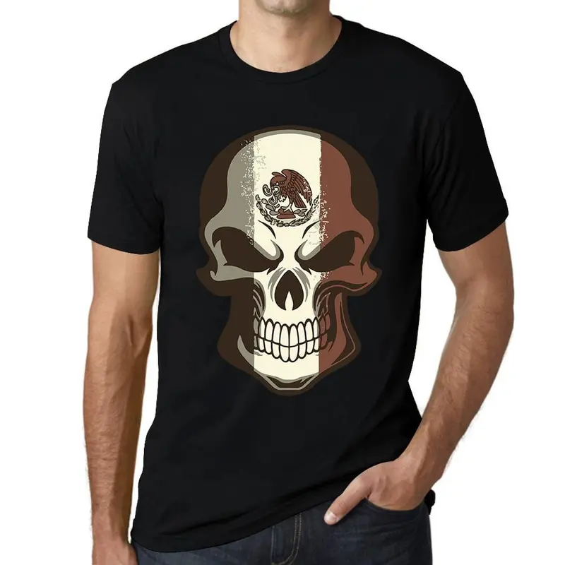 Ultrabasic Graphic Men's T-Shirt - Eagle Strength - Scary Skull Shirt 1