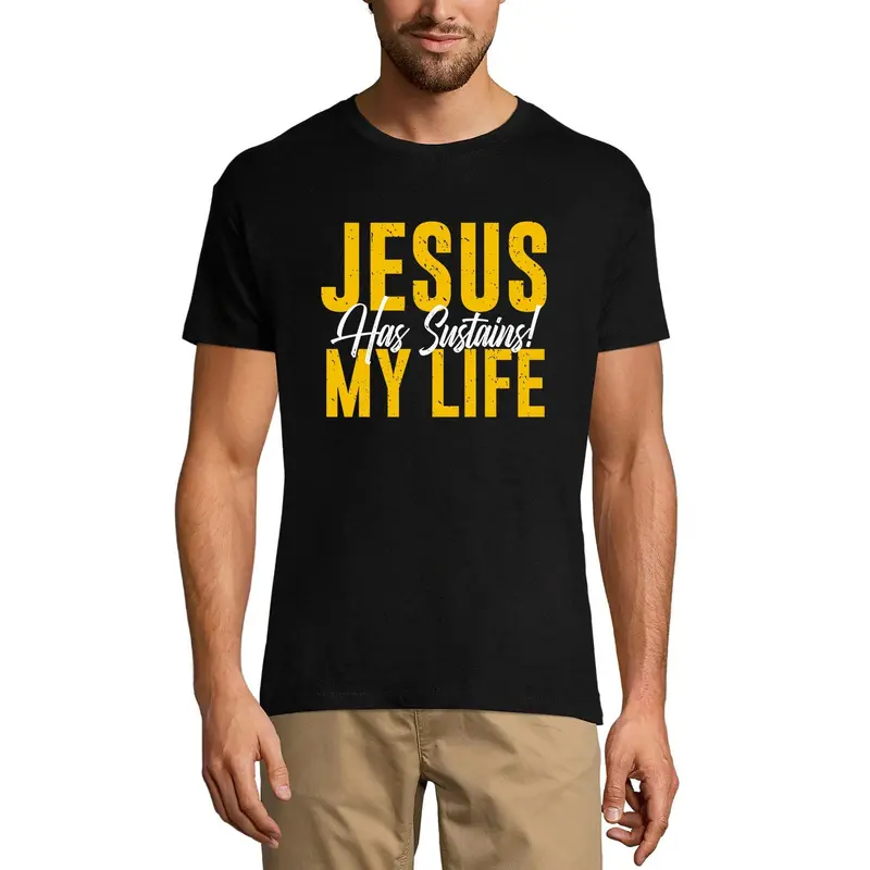Ultrabasic Graphic Men's T-Shirt Jesus Has Sustains! My Life - Religious Quote 1